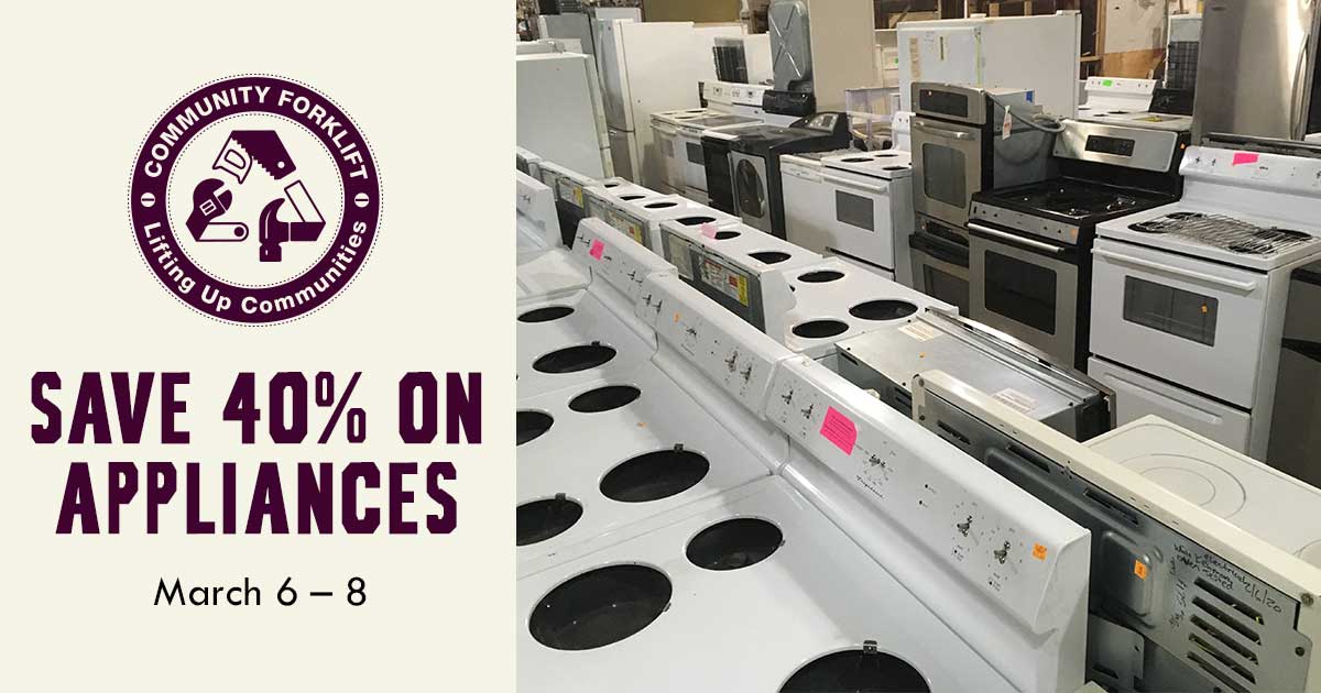 40% off Appliances!
