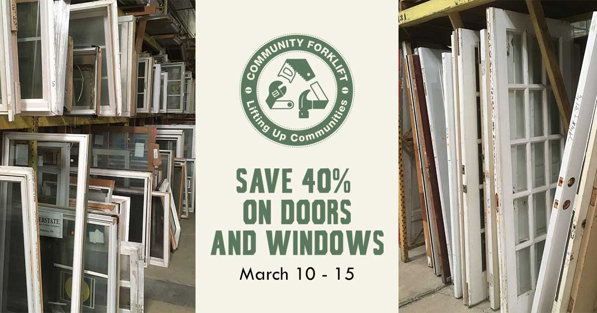 Save 40% on doors and windows