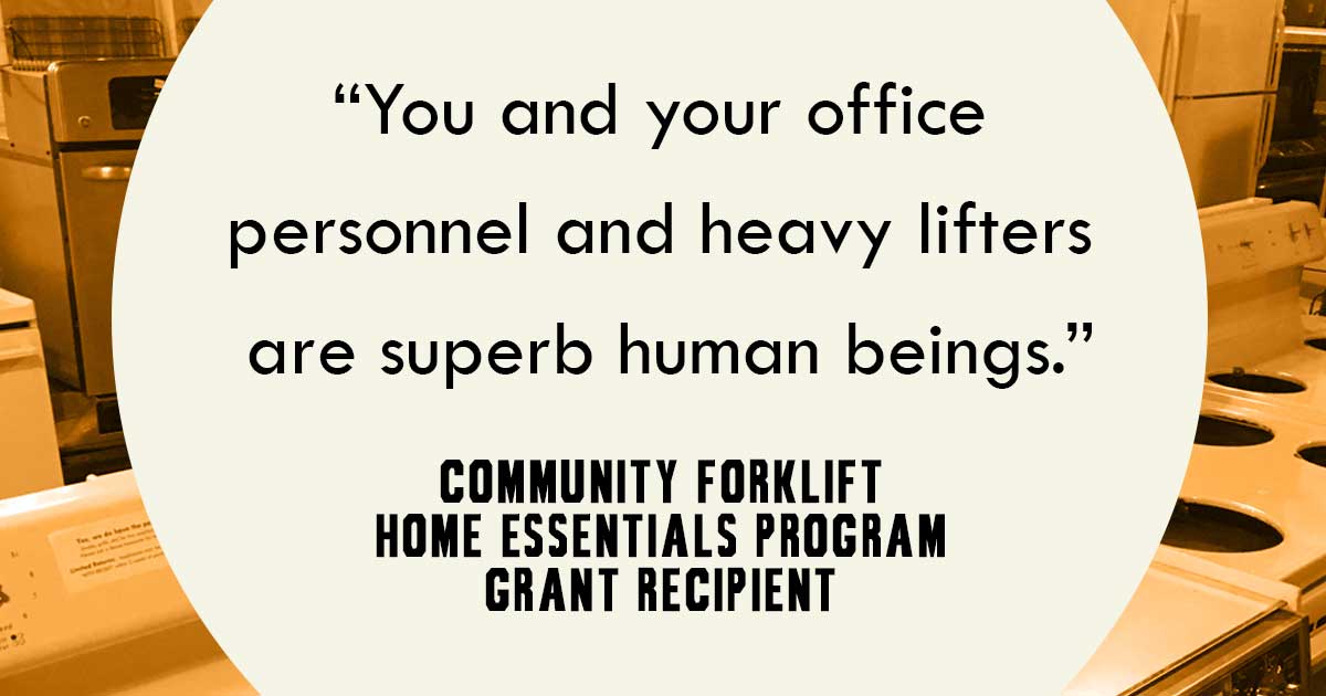 “You and your office personnel and heavy lifters are superb human beings.”