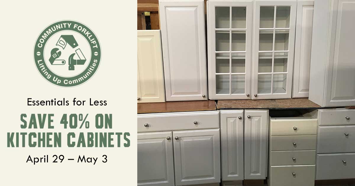 Essentials for Less: 40% off Kitchen Cabinets