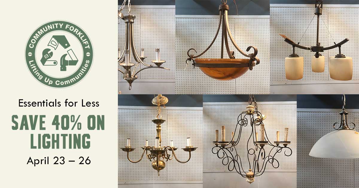 Essentials for less: 40% off Lighting
