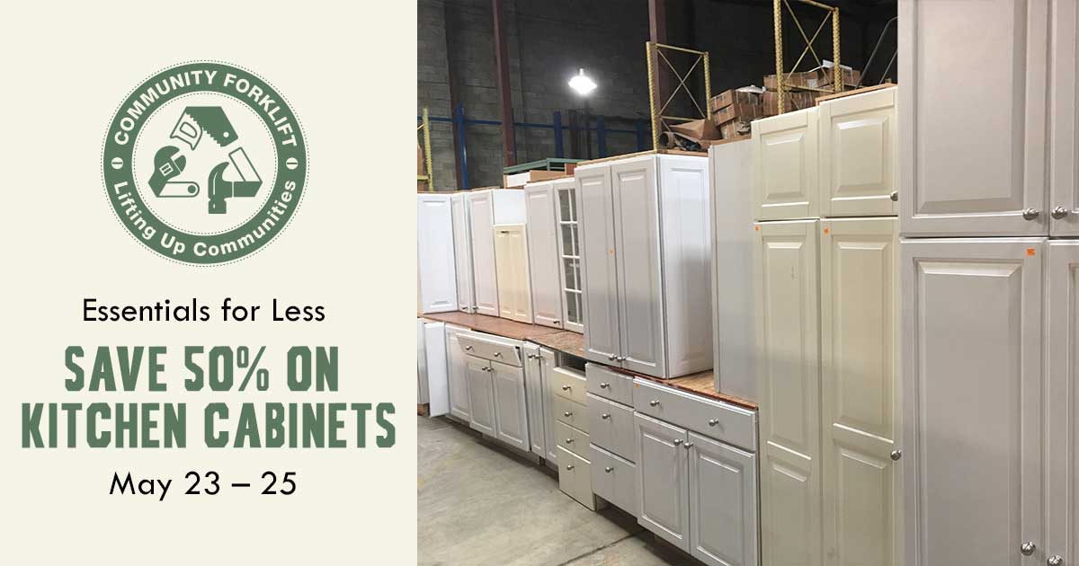 Essentials for Less: 50% off Kitchen Cabinets