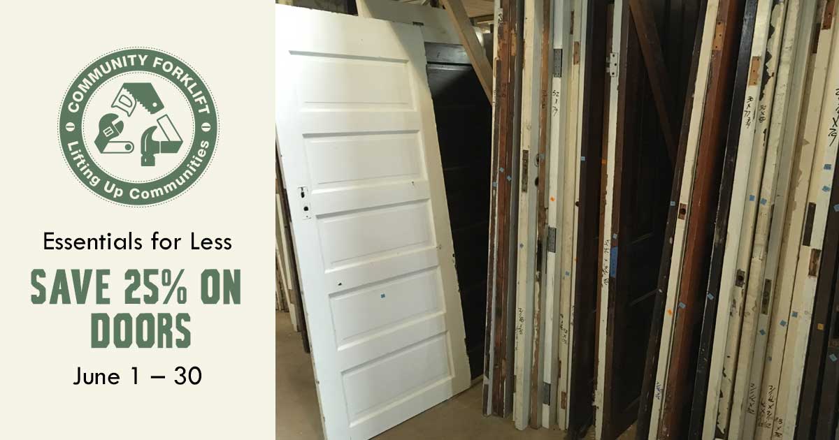 Essentials for Less: 25% off Doors for the month of June