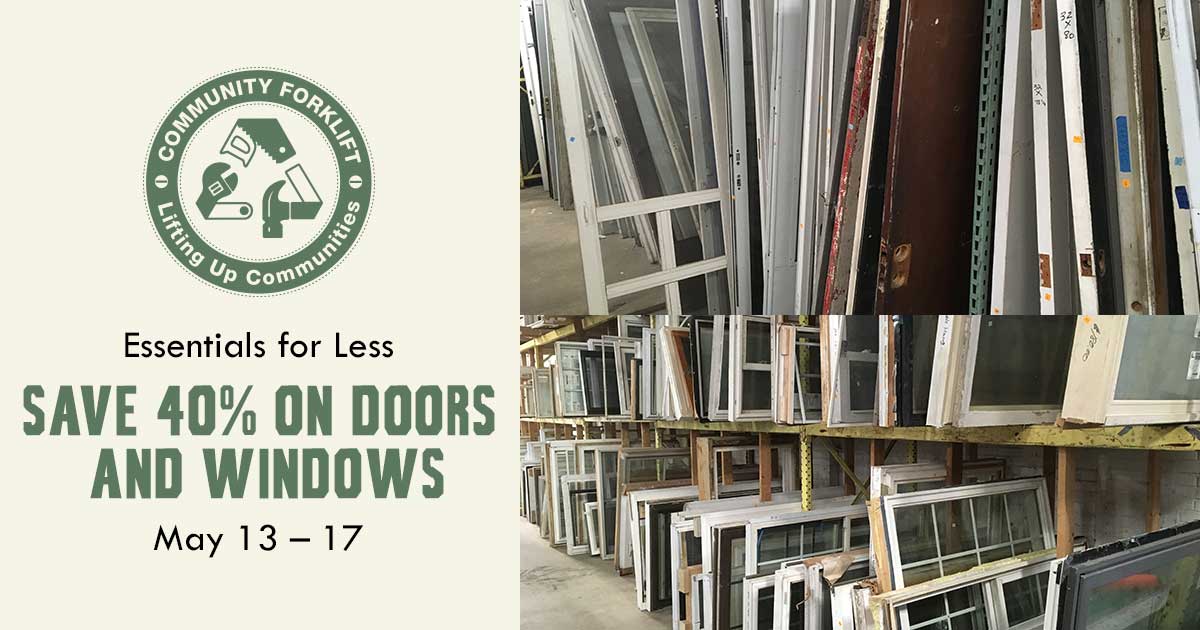 Essentials for Less: 40% off Doors and Windows