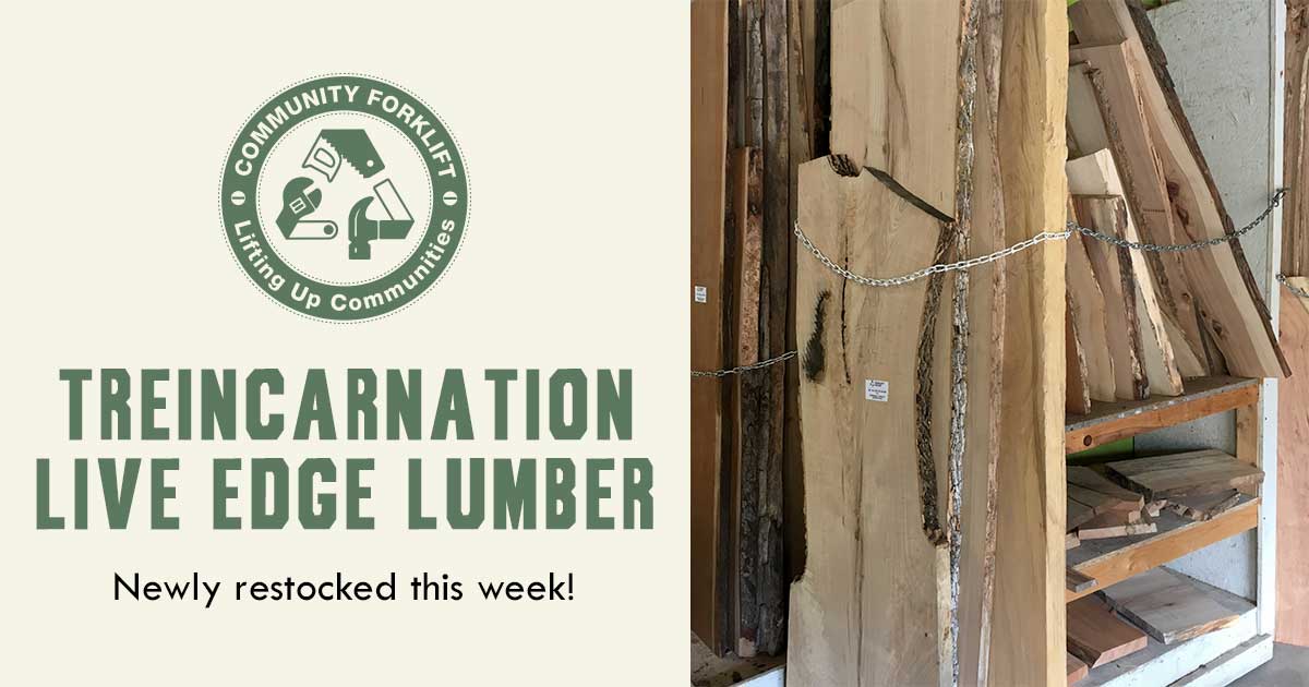 Treincarnation Live Edge Lumber: newly restocked!