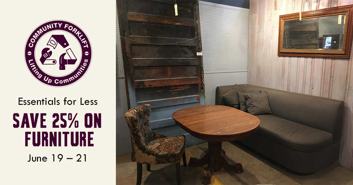 Essentials for less: 25% off Furniture