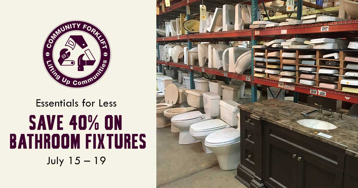 Essentials for Less: 40% off Bathroom Fixtures