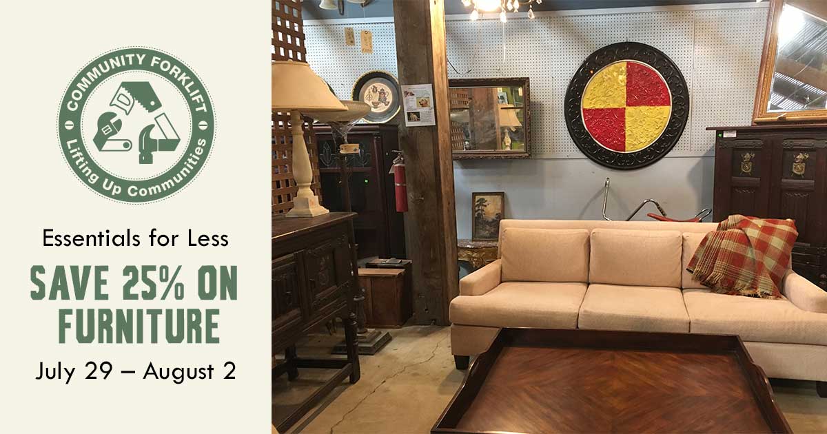 Essentials for Less: 25% off Furniture