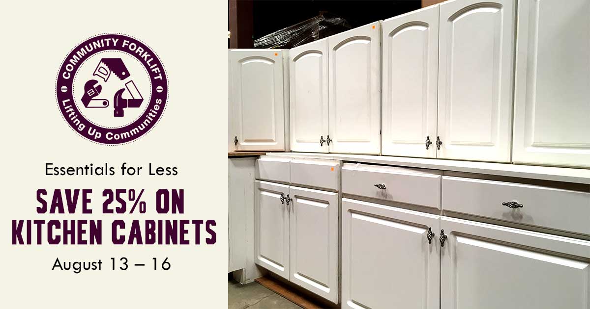 Essentials for Less: 25% off Kitchen Cabinets