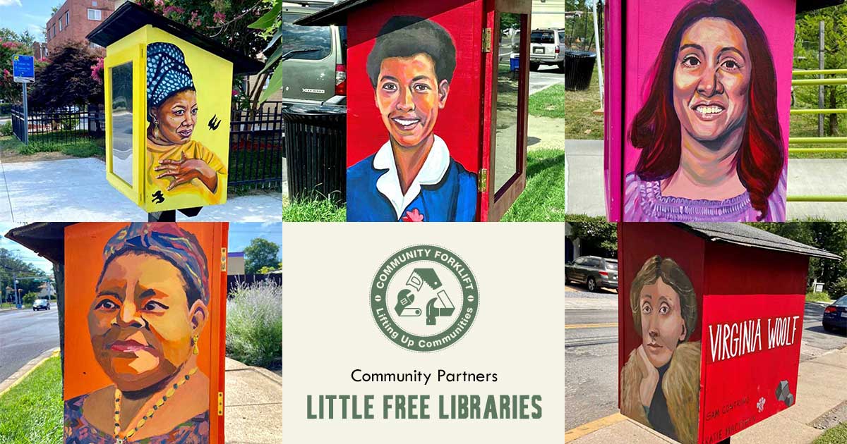 New Takoma Park Little Free Libraries feature artwork honoring five influential women