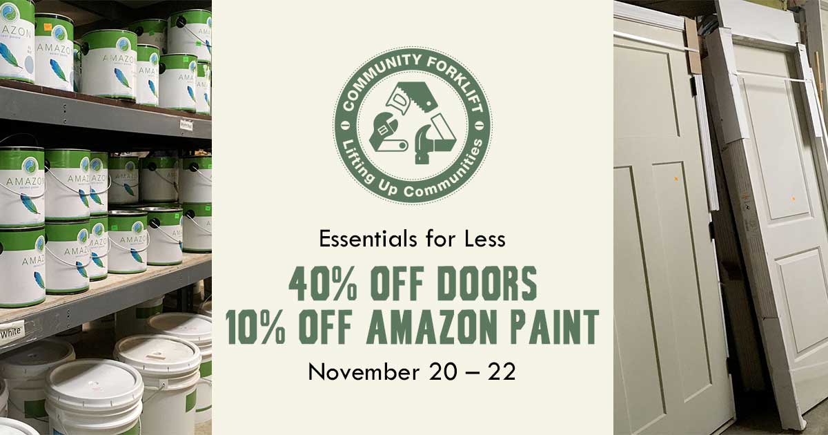 Save 40% on Doors and 10% on Amazon Paint