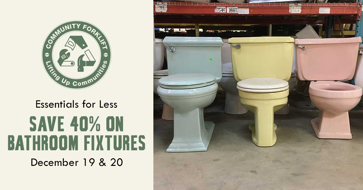 Save 40% on fabulous vintage and modern bathroom fixtures this weekend!