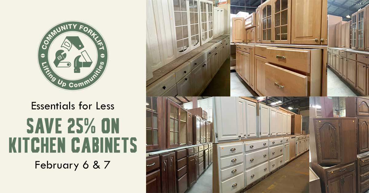 Save 25% on Kitchen Cabinet sets and singles this weekend!