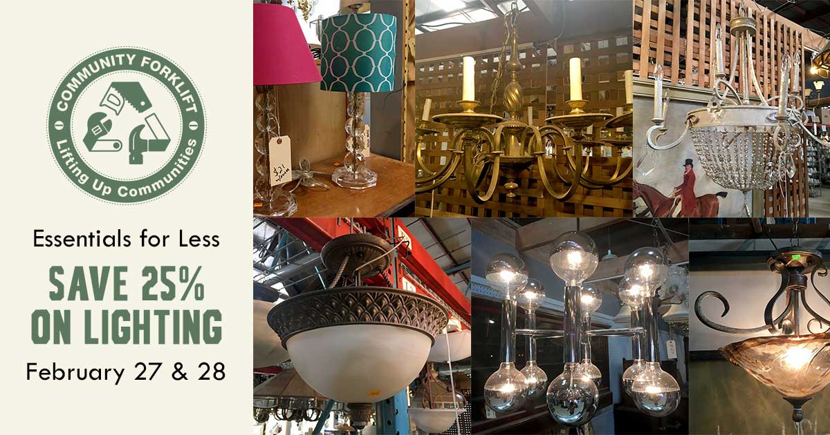Save 25% on vintage and modern lighting this weekend!
