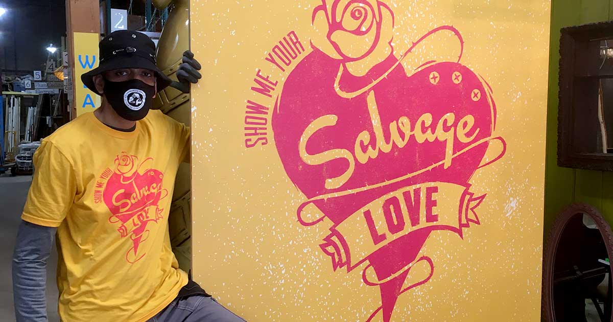 Show Us Your Salvage Love: new Community Forklift swag is at the warehouse!