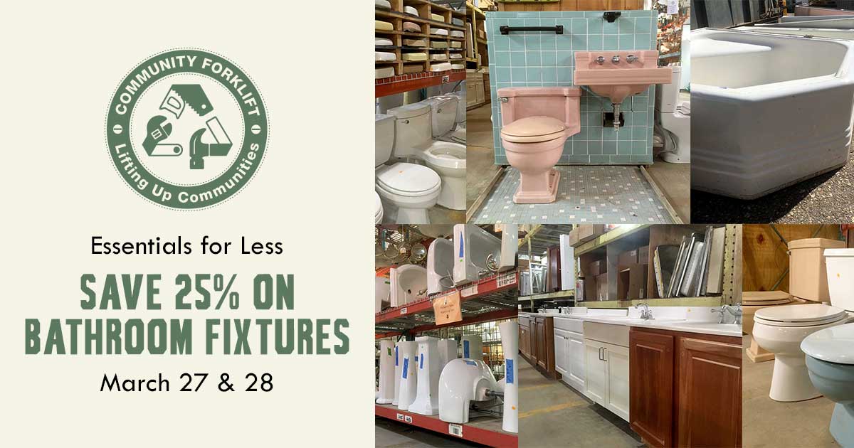 Save 25% on modern and vintage bathroom fixtures!