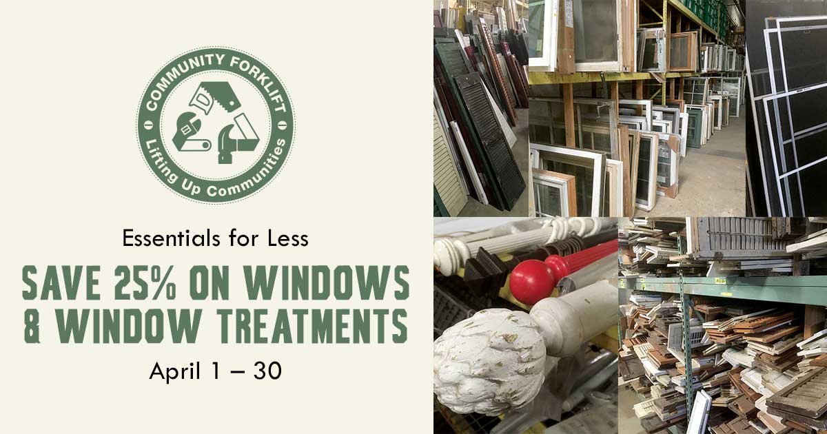 Save 25% on windows and window treatments in April!