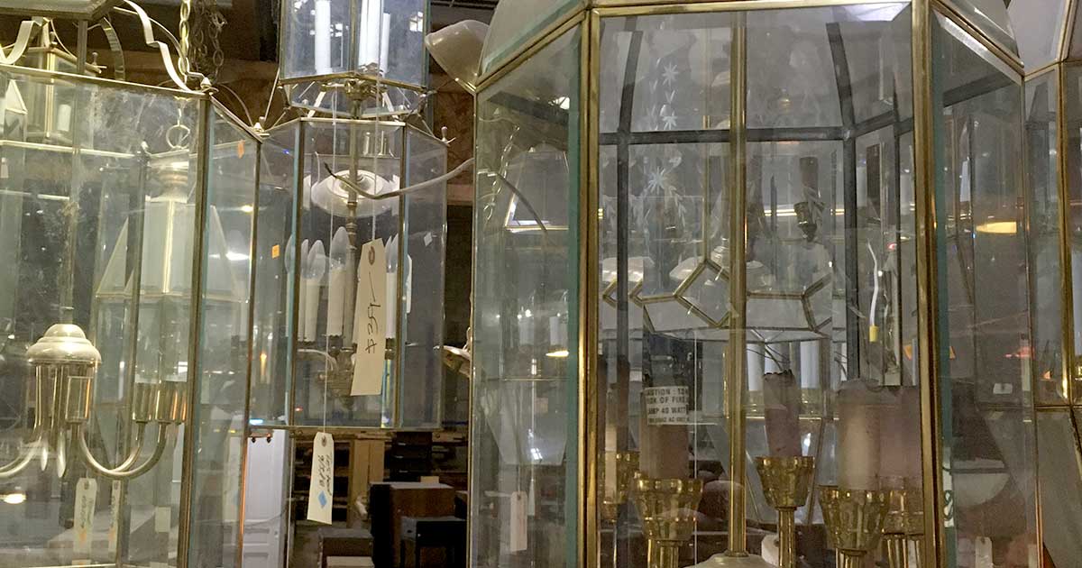 Creative Reuse Ideas For Vintage Brass And Glass Lights!