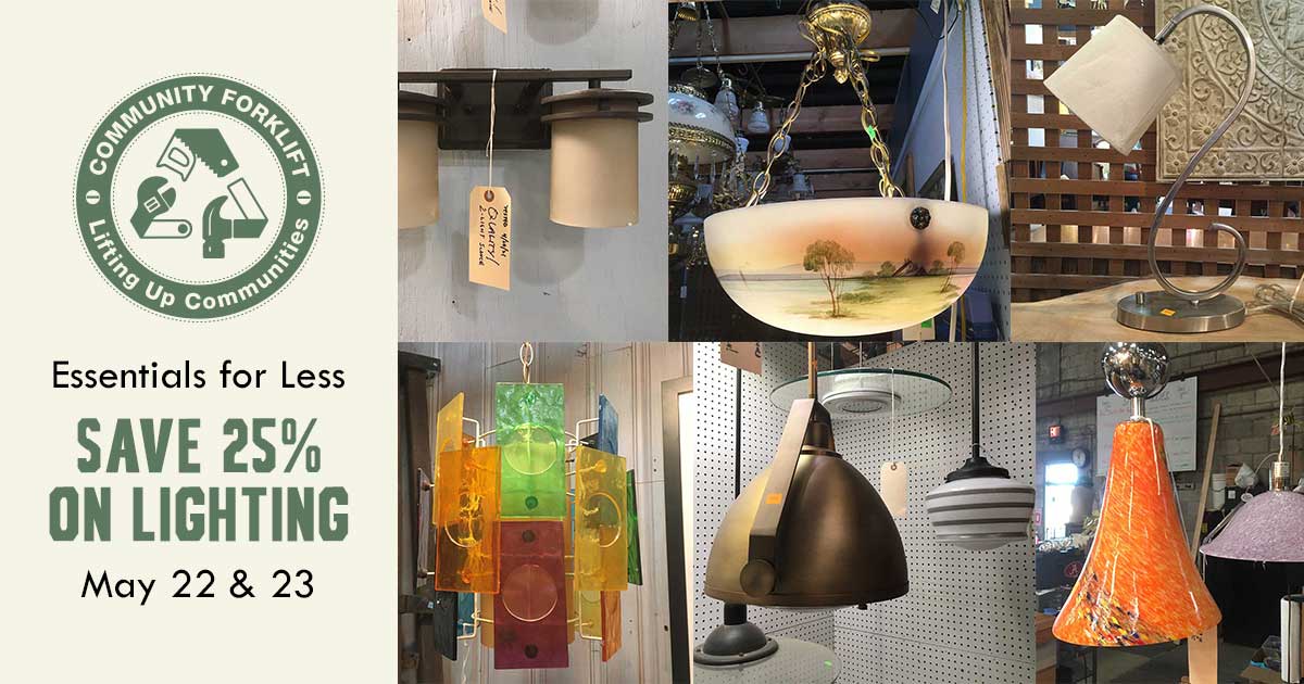 Save 25% on vintage and modern lighting this weekend!