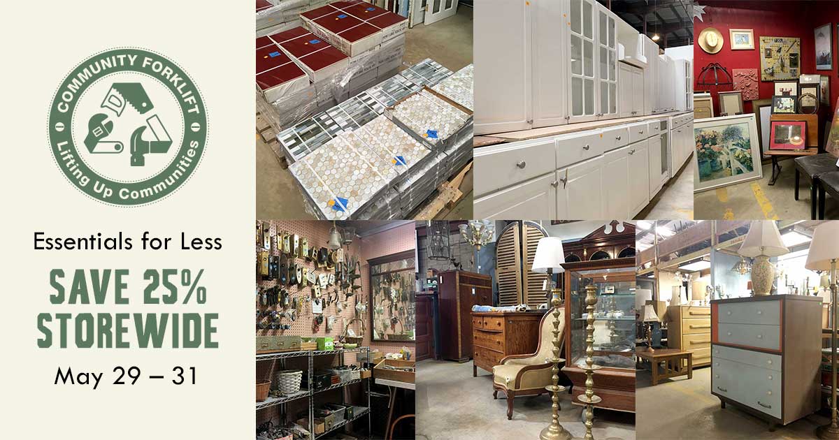 Save 25% on modern and vintage items storewide this holiday weekend!