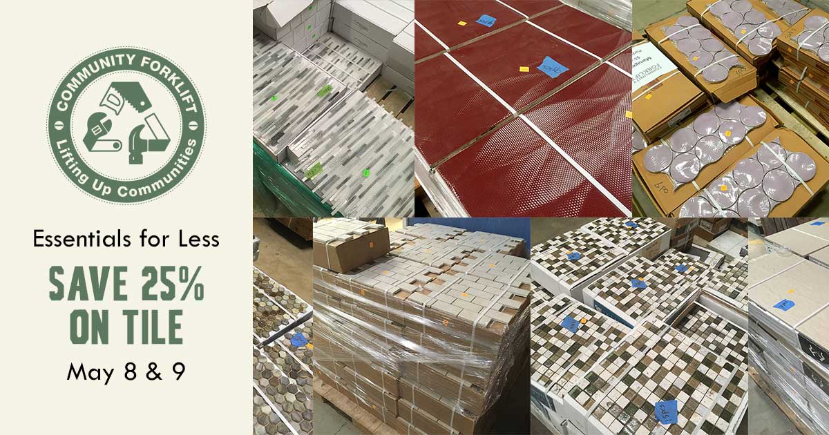 Save 25% on tile this weekend!