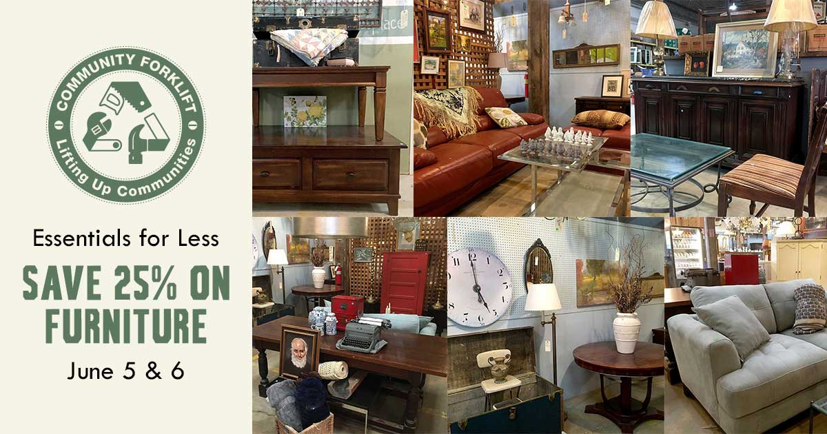Save 25% on modern and vintage furniture this weekend!