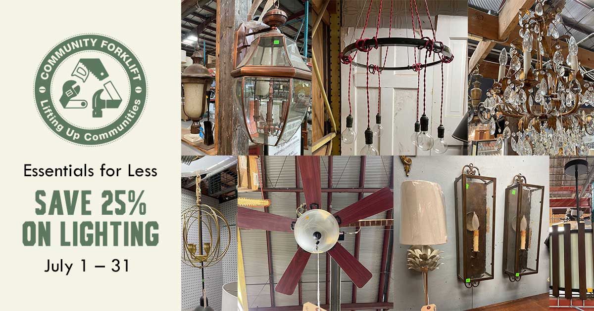 Save 25% on modern and vintage lighting in July!