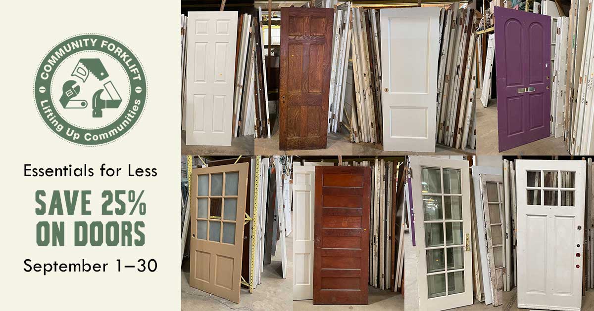 Save 25% on Modern and Vintage doors in September!