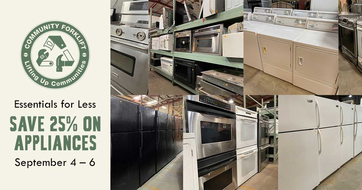 Save 25% on Appliances this holiday weekend!