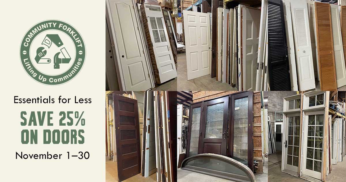 Save 25% on modern and vintage doors in November!