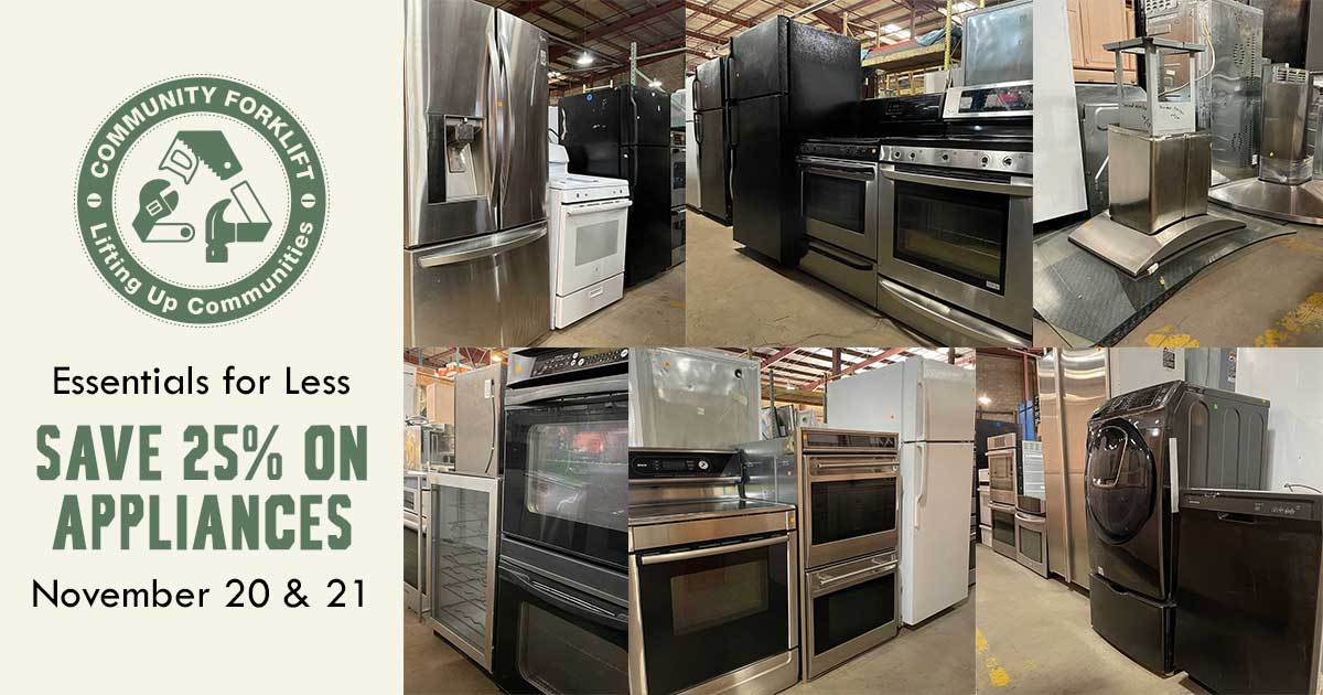 Save 25% on appliances this weekend!