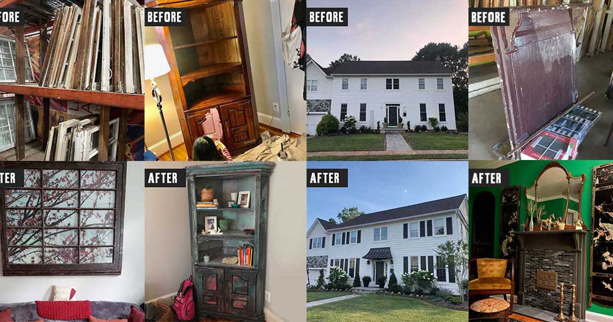 Before & After: Upcycling projects using Community Forklift materials