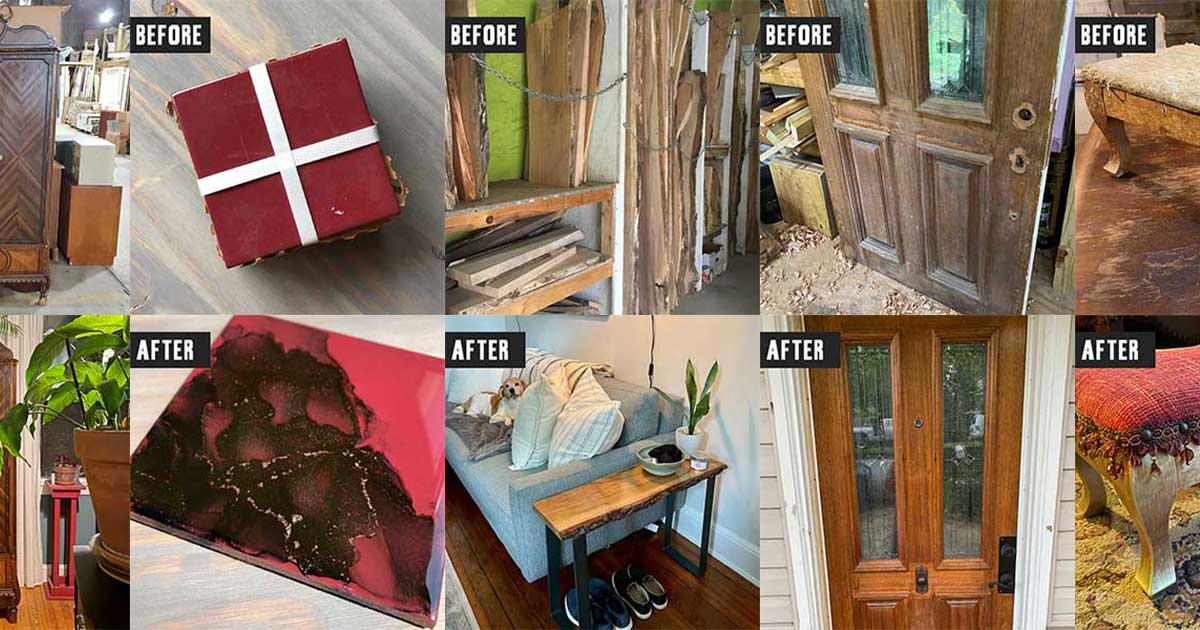 Before & After: Salvaged materials from Community Forklift get a new use