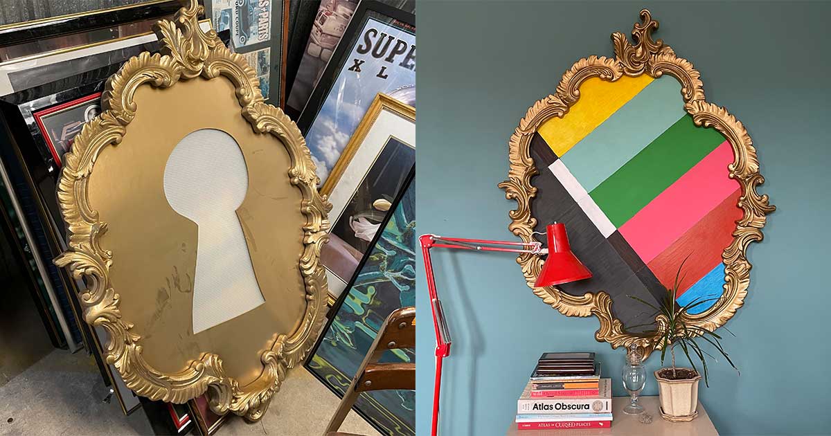 Before & After: tailor-made DIY framed artwork