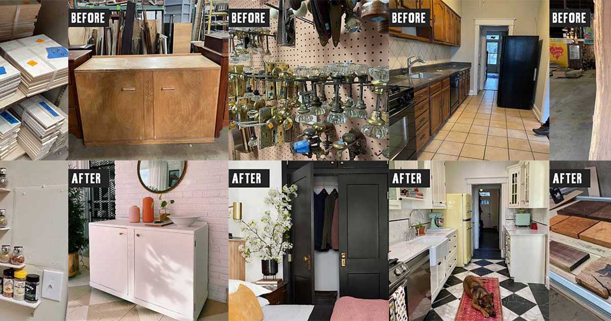 Before and After: Forklift Fans put salvaged materials to good reuse!
