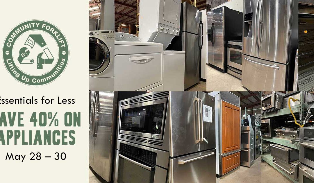 Save 40% on appliances this holiday weekend!