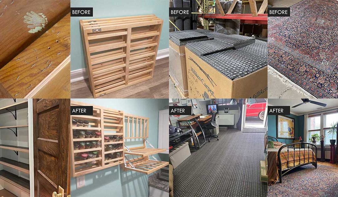 Before and After: Creative uses for salvaged materials from the reuse warehouse