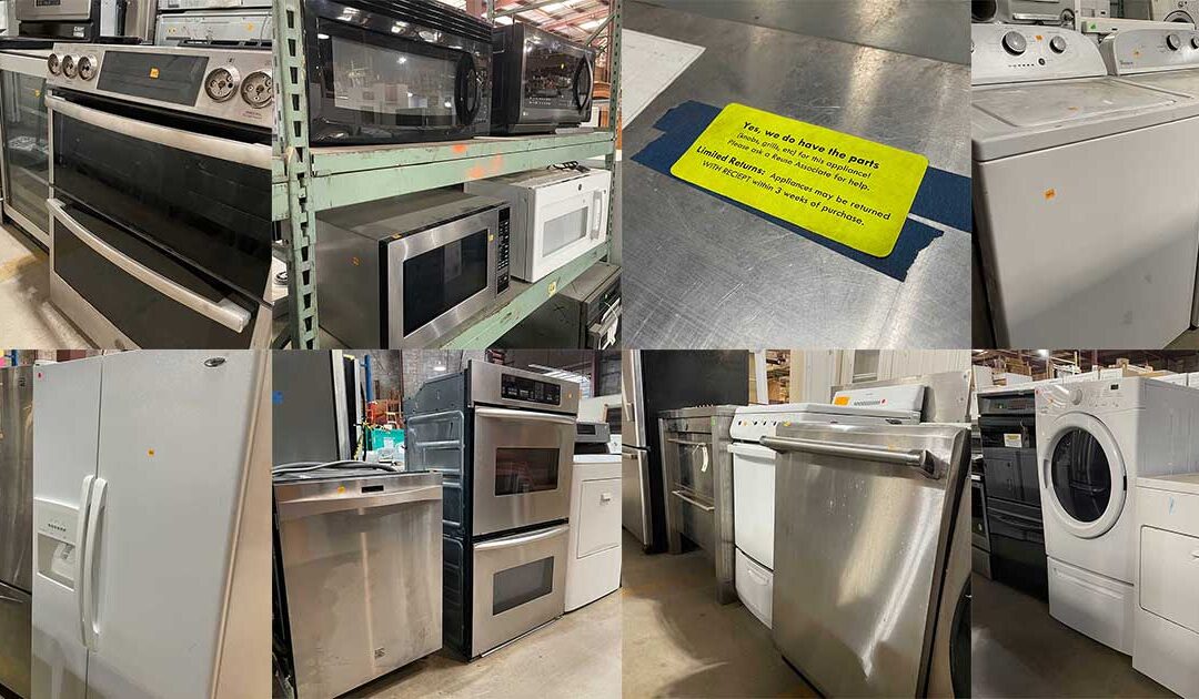 Save 25% on discount appliances at our reuse warehouse!