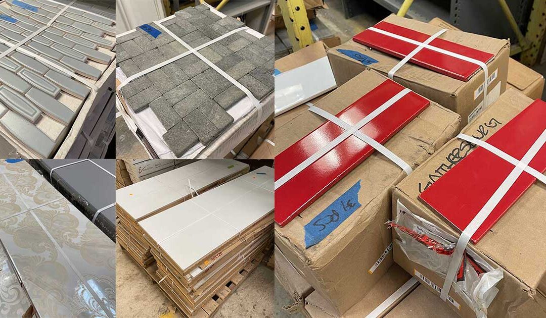 Red hot 25% discount on salvaged tile at our reuse warehouse!