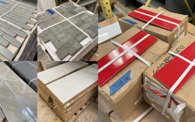 Red hot 25% discount on salvaged tile at our reuse warehouse!