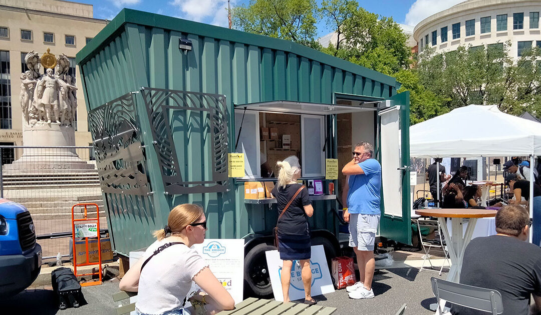 River East Design Center created The Bridge Spot, a small business kiosk