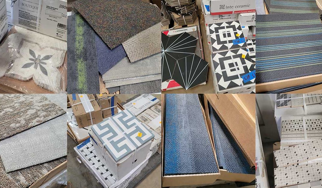 50% off tile and carpet tile!