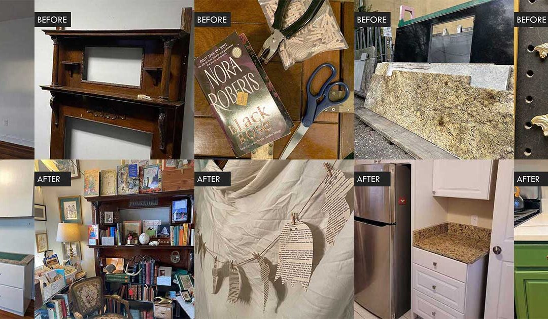 Before and After: reuse ideas for salvaged materials