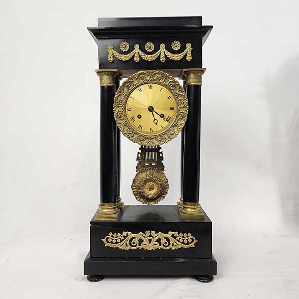 French Empire Portico clock