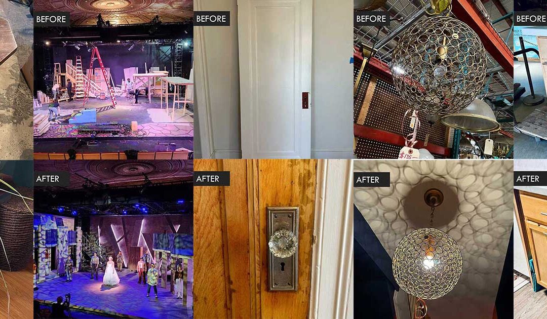 Creative projects using salvaged materials from Community Forklift