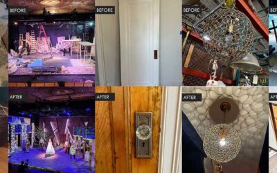 Creative projects using salvaged materials from Community Forklift