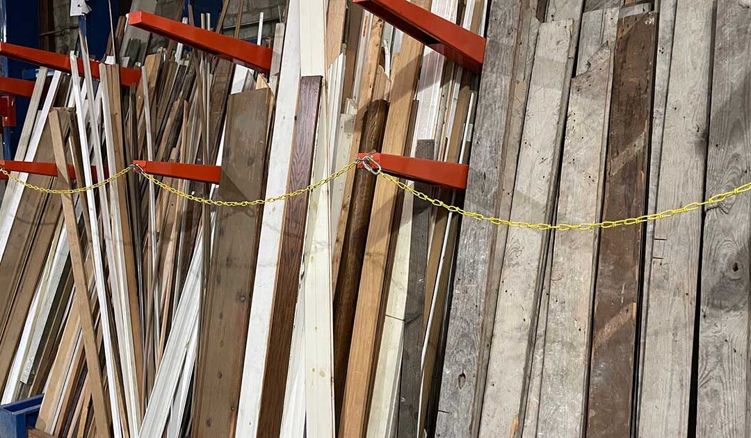 Save 25% on surplus and salvaged lumber, trim, and stair parts!