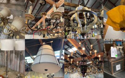 Salvaged light fixtures are 25% off!
