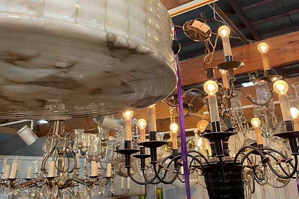 salvaged lighting