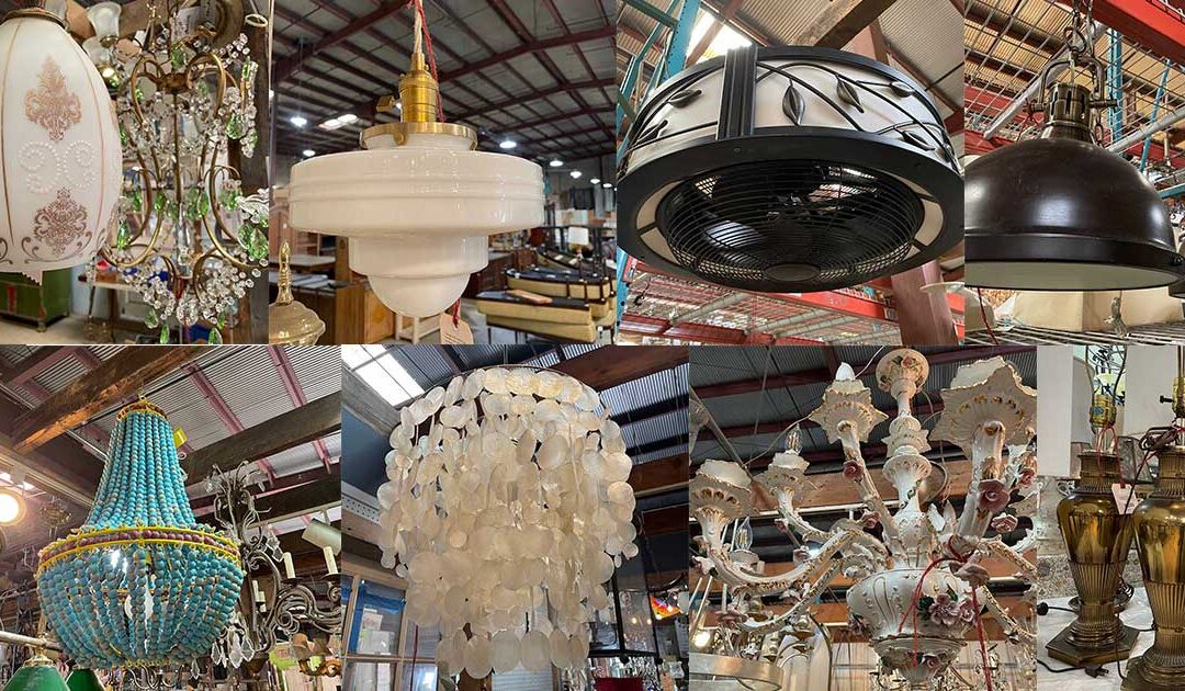 Save 25% on modern and vintage salvaged lighting April 16–20!